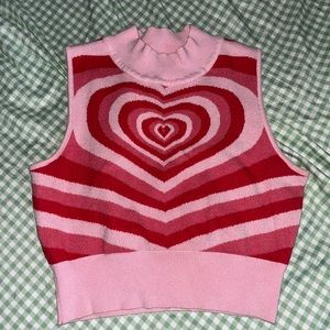 Cider pink heart vest